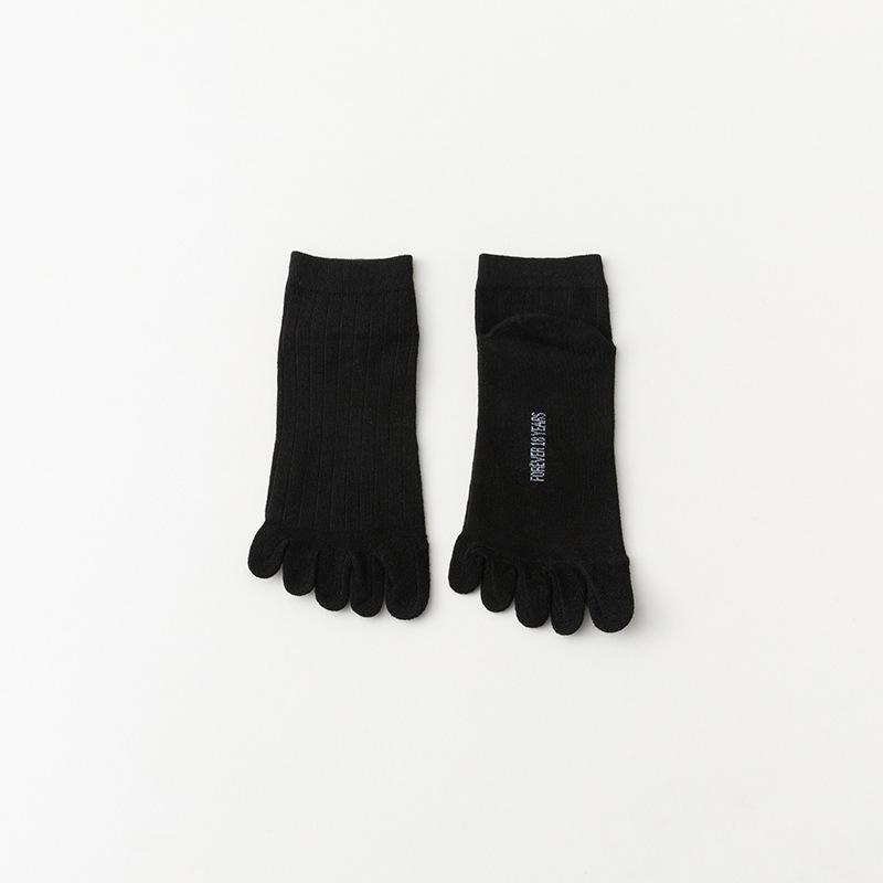 

Men s Thin Striped Breathable Short-sleeved Anti-athlete and Sweat-absorbing Short-sleeved Cotton Socks with Toe Separation 1 pair