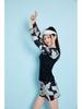 Women's Long Sleeve Sun Protection Slimming Swimsuit for Diving, Surfing, and Beach