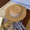 Women'S Wide-Brimmed Straw Hat Beach Sun Hat New Fashionable Sun Protection Floral Lace Bow Breathable Summer Hat