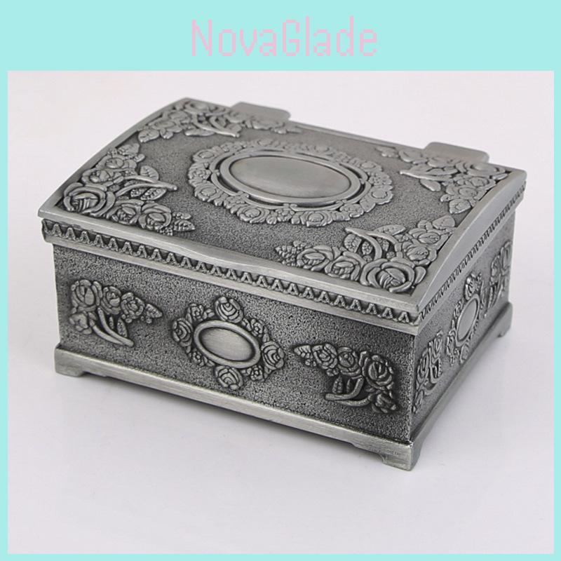 Elegant European Style Square Jewelry Storage Box For Rings Earrings Necklaces Gift