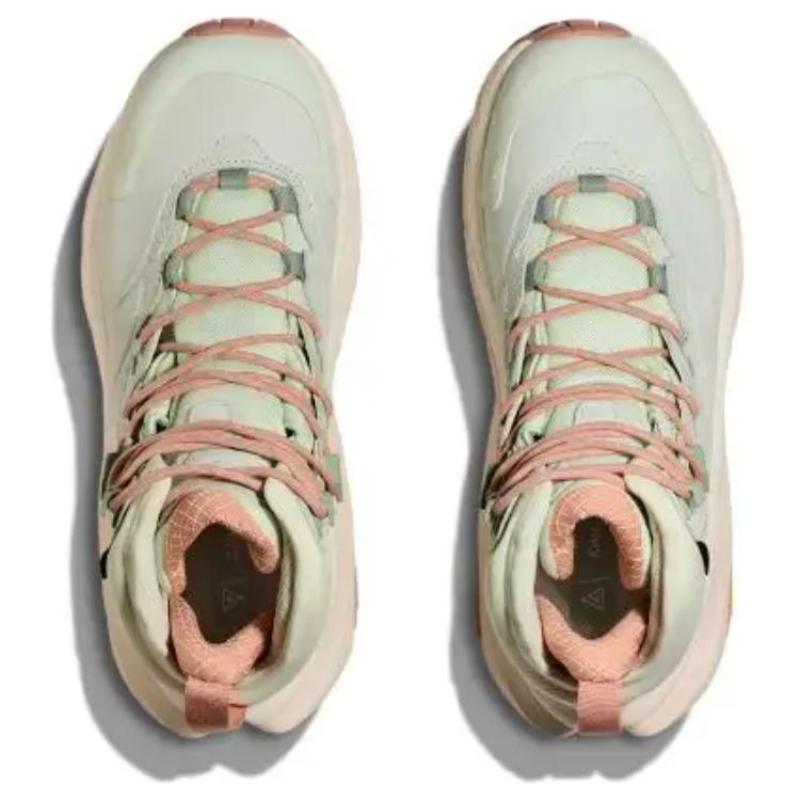 HOKA ONE ONE Kaha 2 Abrasion Resistant Waterproof Support High top Hiking Shoes Unisex Mint Green Sneakers 1130529-glcs