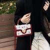 Women Cherry Square Bag PU Leather Sweet Cherry Crossbody Bag Adjustable Strap Sling Ladies Outdoor Small Handbags