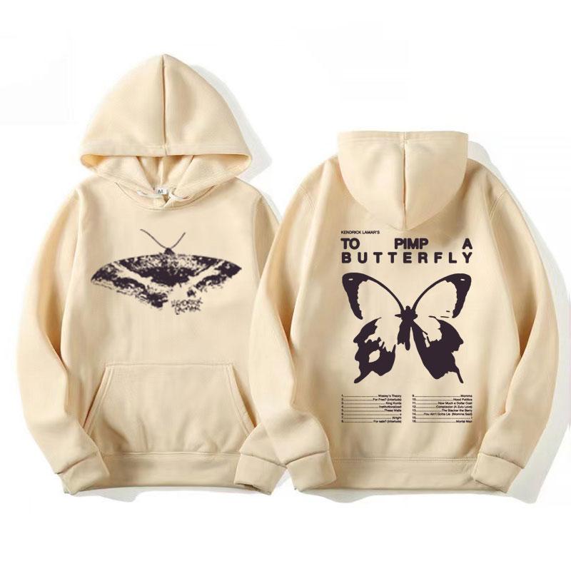 Kendrick Lamar Album To Pimp A Butterfly Tracklist Hoodie Men graphic Hoodie Aesthetic Long-sleeved sweatshirt