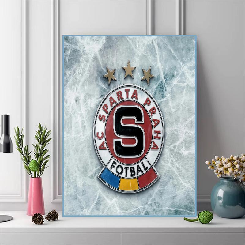 AC Sparta Praha 100% Round Full Drill 5D DIY Diamond Painting Embroidery Cross Stitch Rhinestone Décor