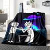 1pc Space Adventure Duo flannel Blanket for Super Soft Cute Comfort Blanket for Travel Bedding Couch Sofa Blanket Y82577