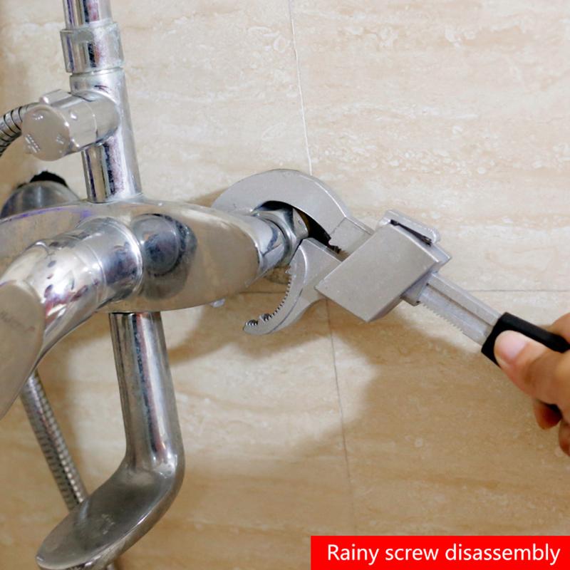 

Многофункциональный гаечный ключ для раковины Универсальный с большим зевом Кран Ванная комната Специальный Бытовой Инструменты для установки водопроводных труб