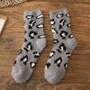 New Coral Fleece Fluffy Stockings Thickened Winter Warm Medium Tube Sock Sleep Socks Non-Slip Women Stockings Gift
