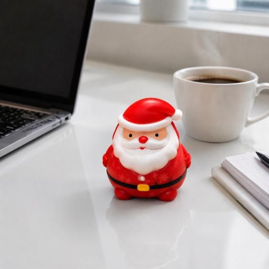 Soft Santa Fidget Toys Claus Stress Relief Toy, Christmas Squeeze Sensory Anxiety Toy Slow Rebound for Party Favors Pinch