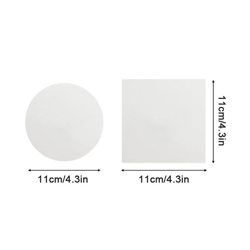 Disposable Premium Hamburger Patty Separation Pads 11Cm Round Square Hamburger Food Pads Paper Non-Stick Oil Paper Baking Paper