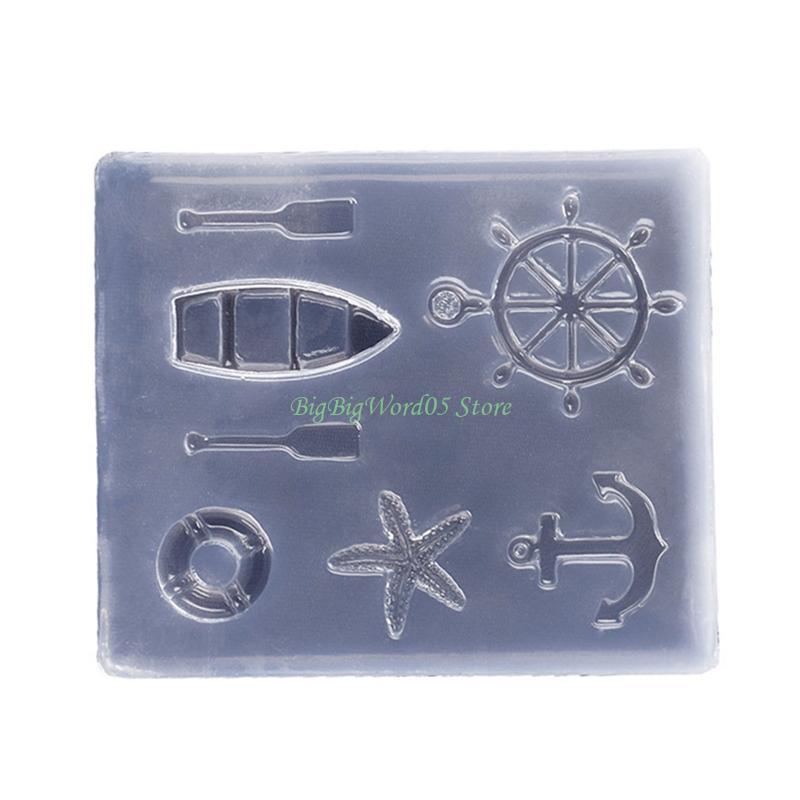 24TE DIY Fondant Moulds Clay Molds Soap Mould DIY Marine Life Series Modeling Moulds Silicone Material for Kitchen DIY Baking