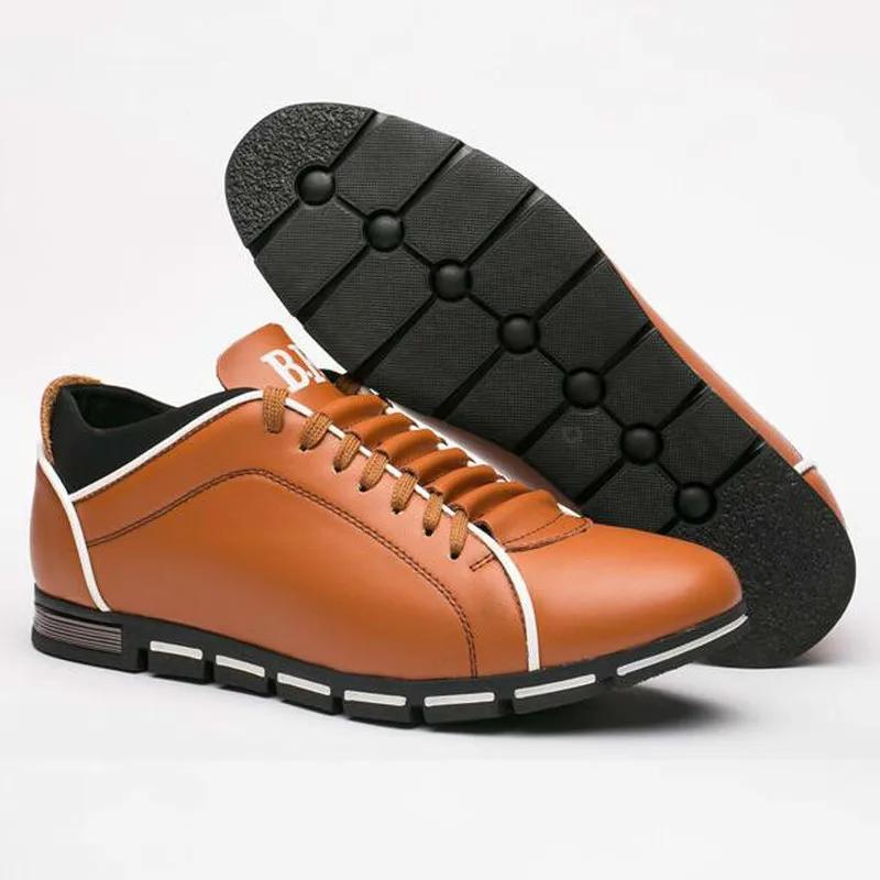 Mode 2024 Freizeitschuhe Herren Mode PU-Lederschuhe für Herren Sommer Herren Flache Schuhe Sneaker Herren Dropshipping Übergröße 38-48