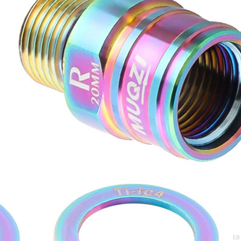 2 Pieces 20mm Bike Pedal Extender Axle Extension Sturdy Parts Cycling Pedals