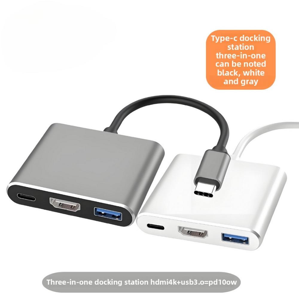 

Многопортовый адаптер USB C Hub 8-в-1 с Ethernet-устройством чтения карт SD, док-станцией Type C PD100W 3-in-1