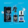 100ml Car Black Wet Look Tire Shine Spray Dressing Automotive Clear Coat Tire Dressing Spray For Glossy Wet Tire Look Vinyl