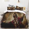 Duvet Cover Set Football Star Messi Printed Soft And Comfortable Bedding Polyester Single Double Bedding Set Children Gift