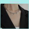 Punk Style Spiked Alloy Necklace For Unisex Fashionable Trendy Choker Chain Accessory