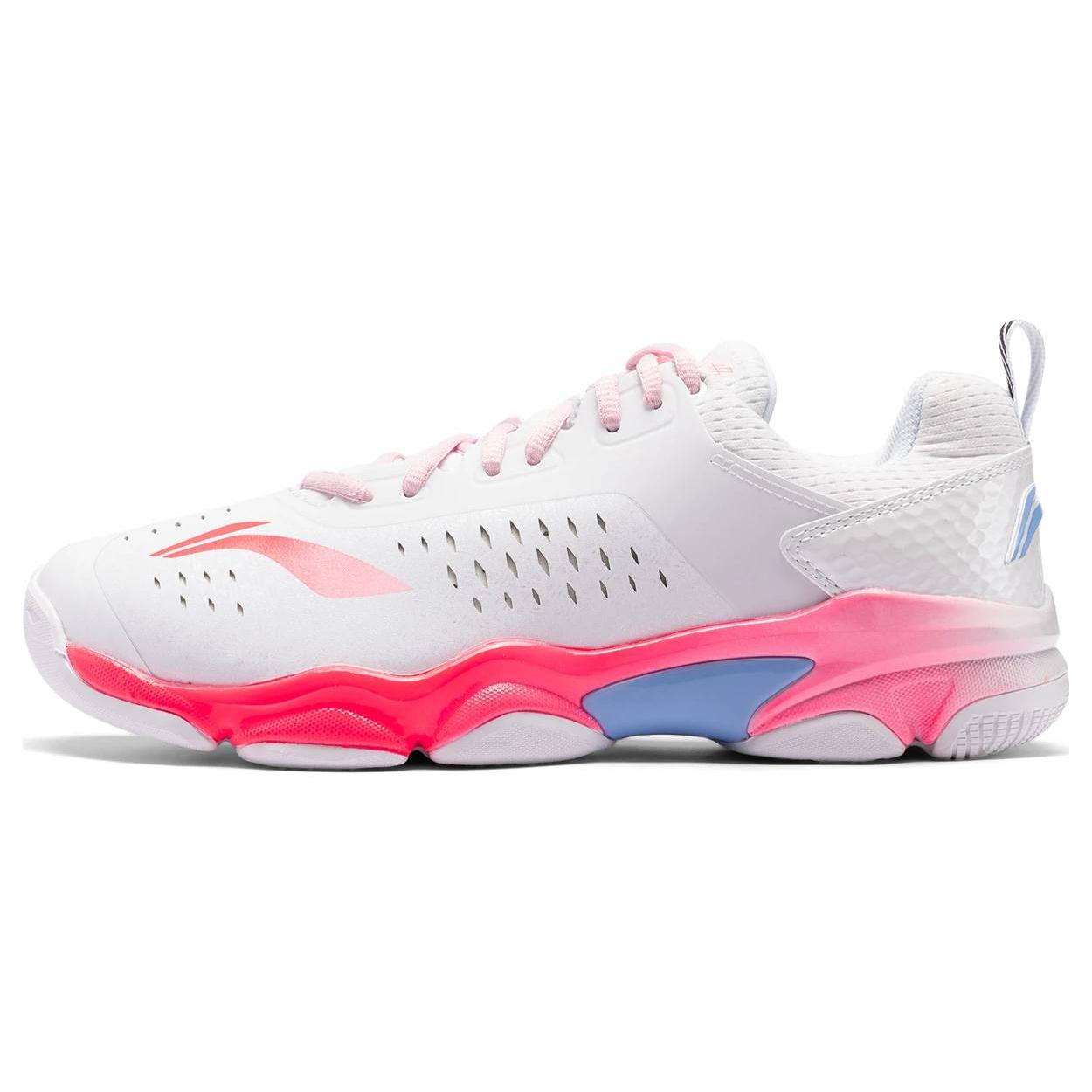 

Новая серия обуви для бадминтона LiNing с низким верхом, тренировочная, унисекс, бело-розовая AYZU005-2 39