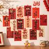15Pcs/Set Chinese Style Blessing Words Wall Stickers Diy Good Luck Wall Window Decal Background Wall Stickers Best Wishes