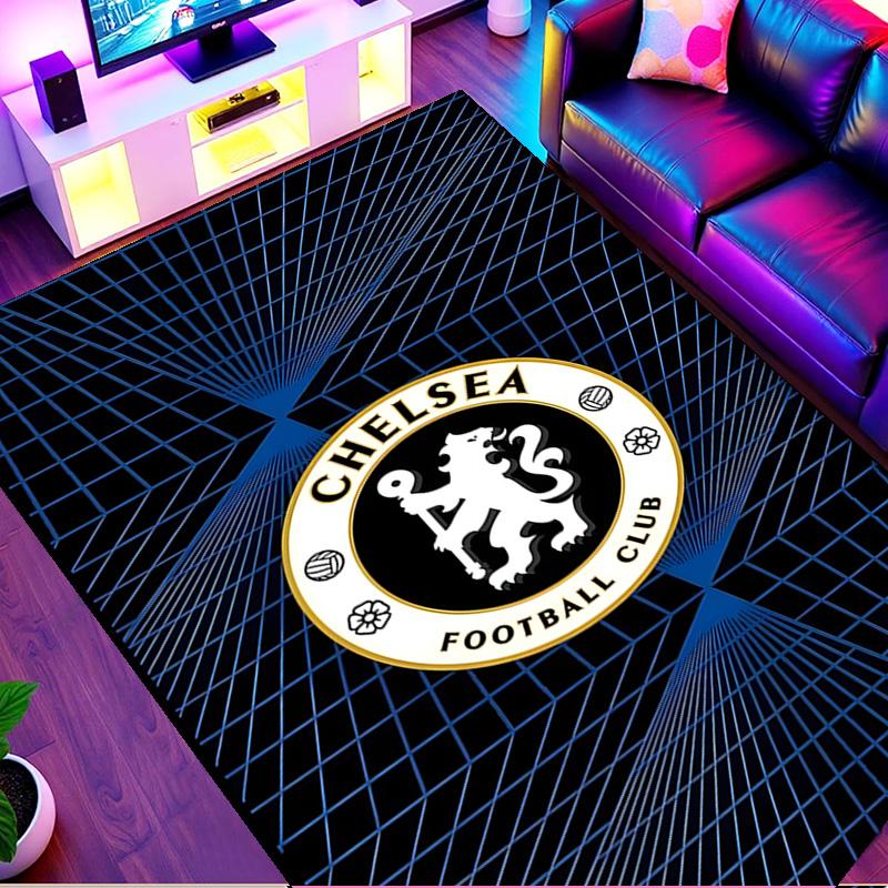 Football Club F.C Print Rug, Washable Floor Carpet, For Entryway Dorm Laundry Room Office Study, Home Decor Birthday Christmas Gift