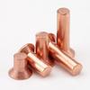 KAYING Red Copper Flat Head Solid Rivets