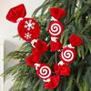 Christmas Candy Cane Diy Decorations With Striped Plush Material For Holiday Festivities