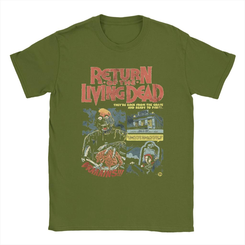 Harajuku T Shirt Return of the Living Dead (3) Cotton T-Shirts  Hipster Tshirt for Men Beach Awesome Print Short Sleeve Clothes