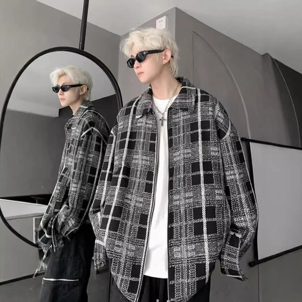 Small Scent Style Jacket for Men In Spring and Autumn New American High Street Teenager Loose Casual Jacket