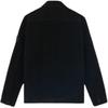 STONE ISLAND Logo Patch Corduroy Overshirt Black Unisex Outerwear 811511604-V0029