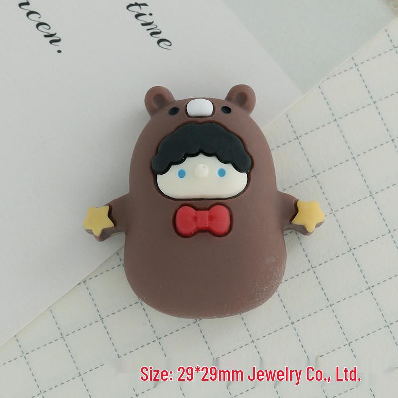 Popular Cute Cartoon Elf Series DIY Resin Accessories: Phone Case, Pendant, Hair Clip, Crocs