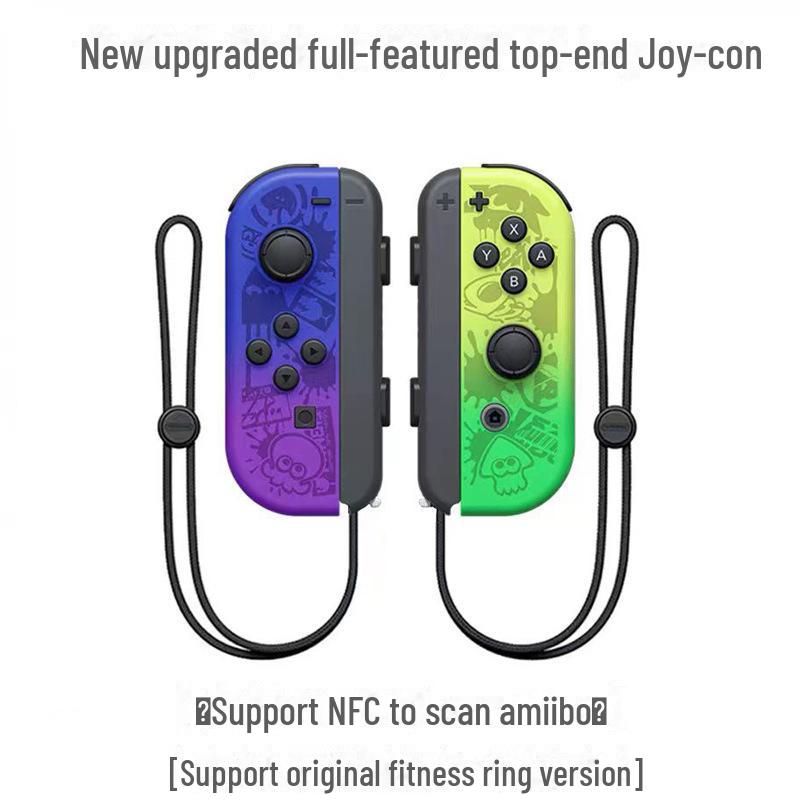 NS Switch JoyCon Bluetooth Controller with Left/Right Handles, Remote Wake-Up, and Hand Strap