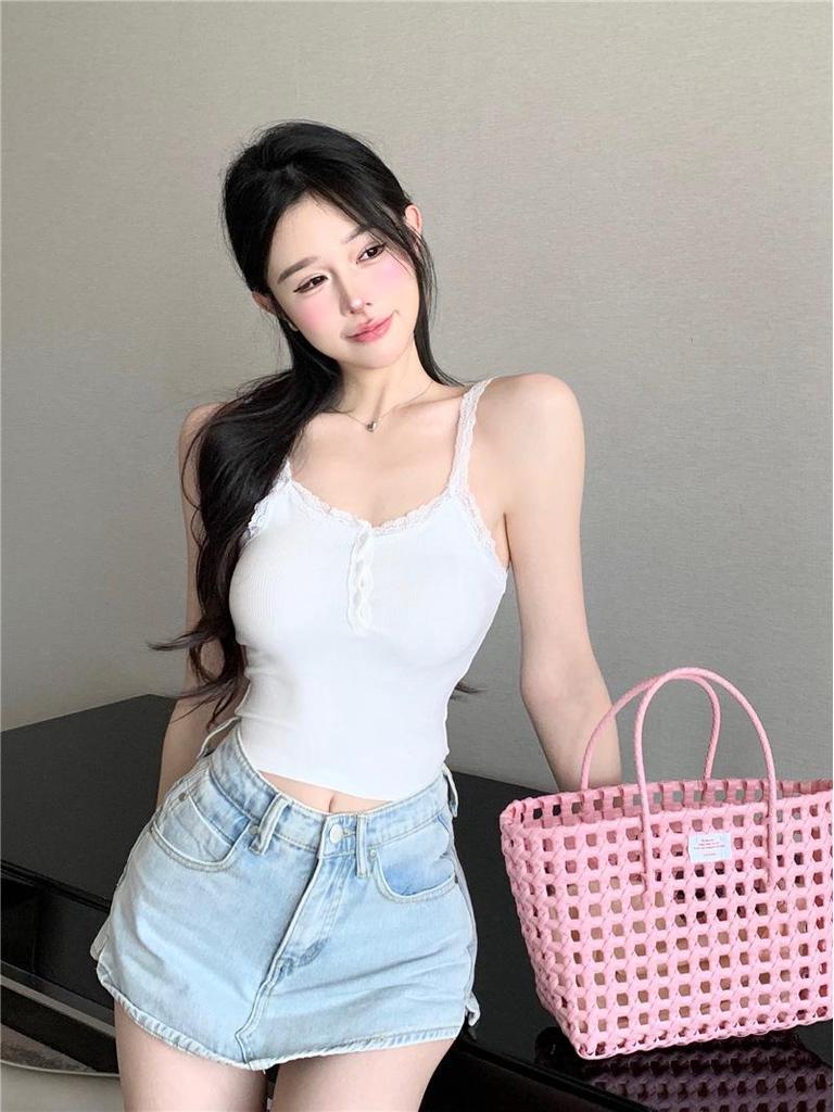 2026 Women's Sexy Lace Trim Camisole - Slimming Summer Style