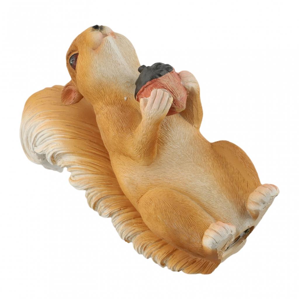 Adorable Animal Garden Decoration Squirrel Statue Lifelike Design