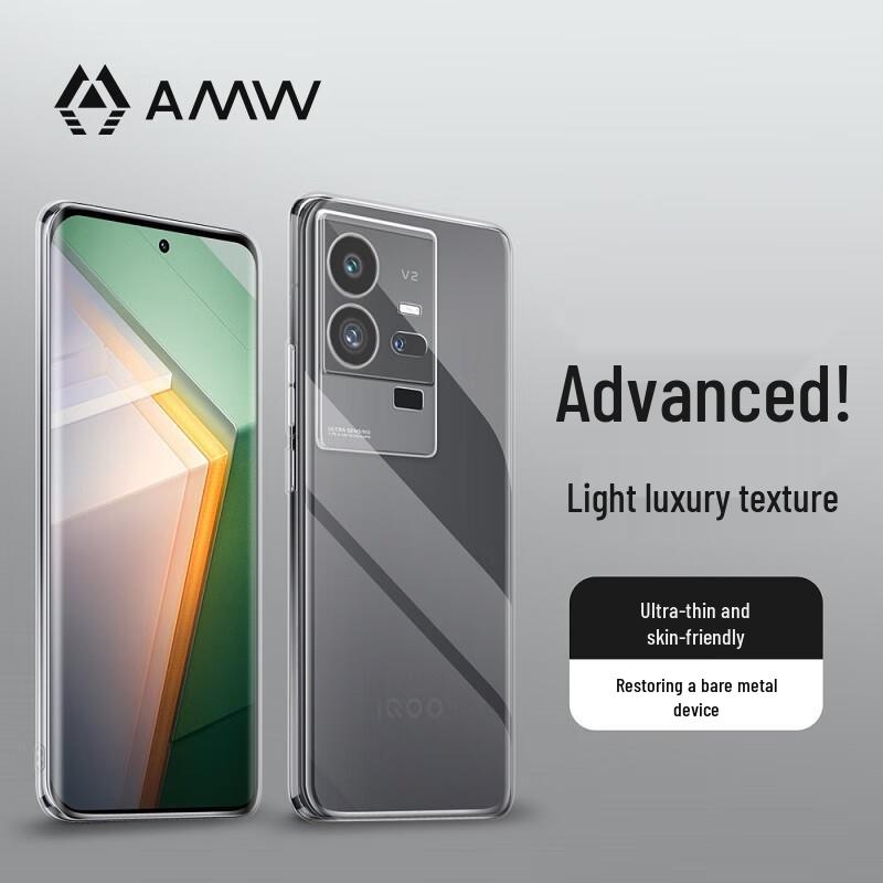 

AMW Ultra-Thin Transparent Anti-Yellowing Case for Vivo iQOO 11 Pro