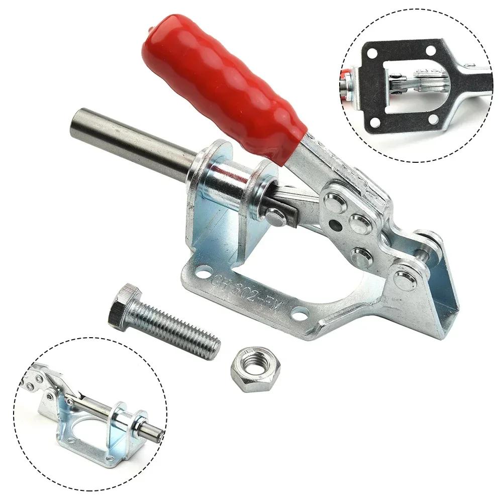 Přepínací svěrka 1 ks GH-302-FM 300 liber/136 kg, tlačná/tažná, vertikální/horizontální typ, rychloupínací svorka, ruční nářadí pro obrábění dřeva