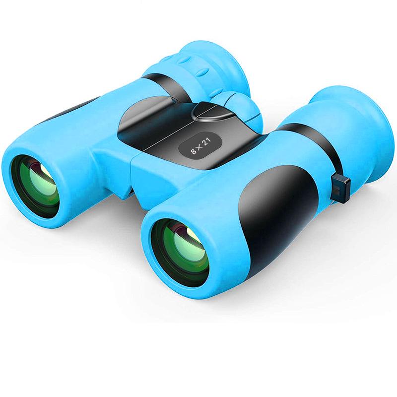 8x21 Kids Binoculars HD All Optical Eye Protection Cartoon Glasses for Children Students Outdoor Exploration