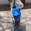 Zaino Casual Donna Grande Capacità Moda Studente Scuola Media Pieghe Cartella Borsa in Tessuto Zaino da Viaggio Coreano