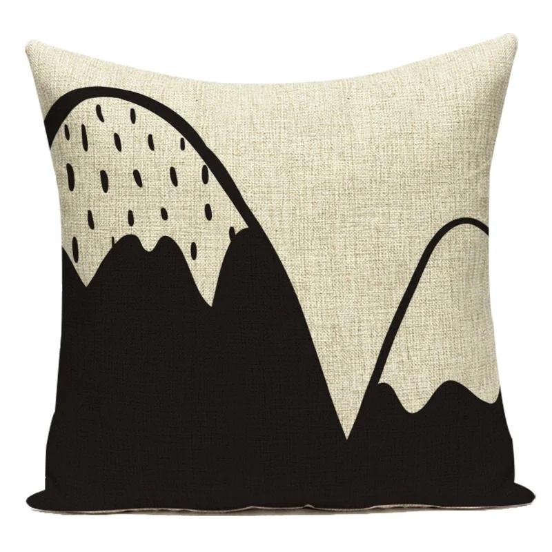 Letter Geometry Print Cushion Cover Decorative Pillow Cover Sofa Bed Car Throw Pillowcase Accessories Sweet Home Textile Decor
