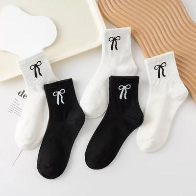 Women's Summer Thin Versatile Sports Waist Non Slip Student Tube Cotton Socks