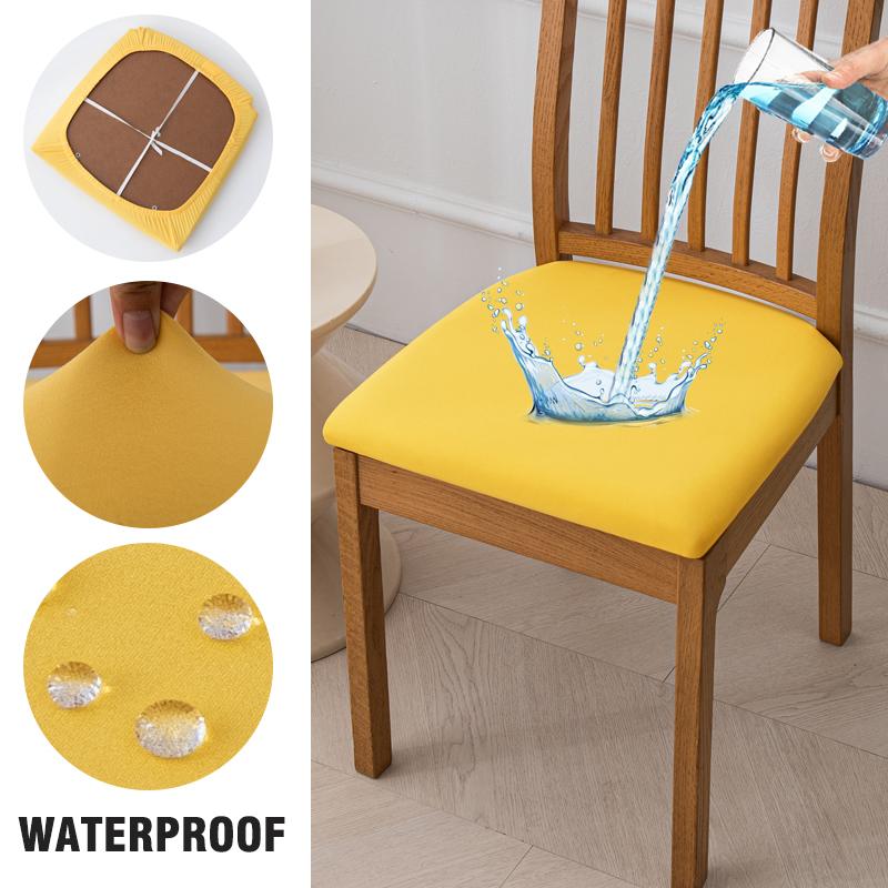 Waterproof Seat Covers For Dining Room Elastic Chairs Covers Dining Chair Cover Washable Seat Case For Kitchen,El,Restaurant