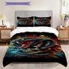 Skull Art Set Threepiece Set 1 Duvet Cover 2 Pillowcase Without Core Bedding Set Duvet Cover And Pillowcase Soft And Comfortable
