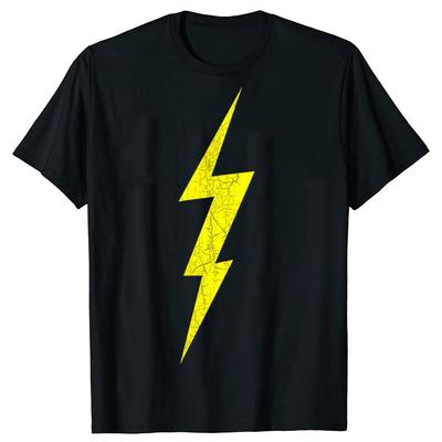 Funny Lightning Bolt Electrical Storm Graphic Tshirts Men Womens Fashion Casual Tshirt 100 Cotton Loose Oversized T Shirt