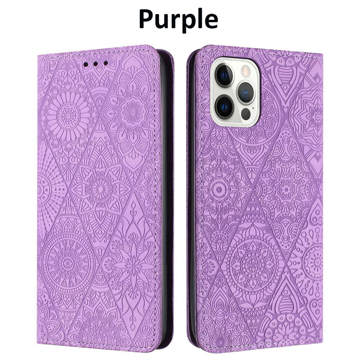 

Флип-чехол-кошелек для iPhone 15, 14, 13, 12, 11 Pro Max, чехол для Redmi 13C 12C Note 13 12 Pro iPhone 13 фиолетовый