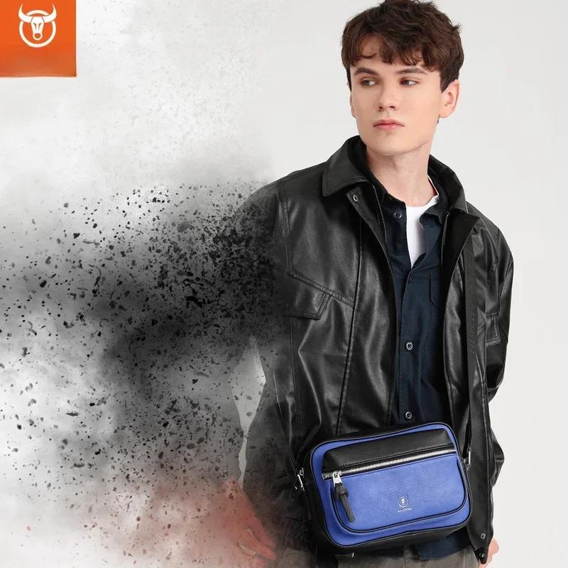 New Single Shoulder Crossbody Men's Casual Trend Soft Silicone Rubber Large Capacity iPad Tablet Horizontal Design