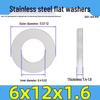 Jinguying Stainless Steel Flat Washer 201/304/316 Standard Size, No Burrs (GB97/DIN125)