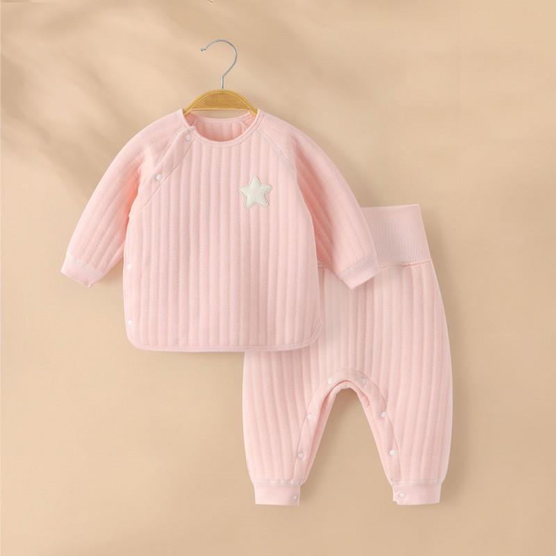 Baby Cotton Underwear Set High Waist Belly Protection Warm Winter Infant Split Pajamas