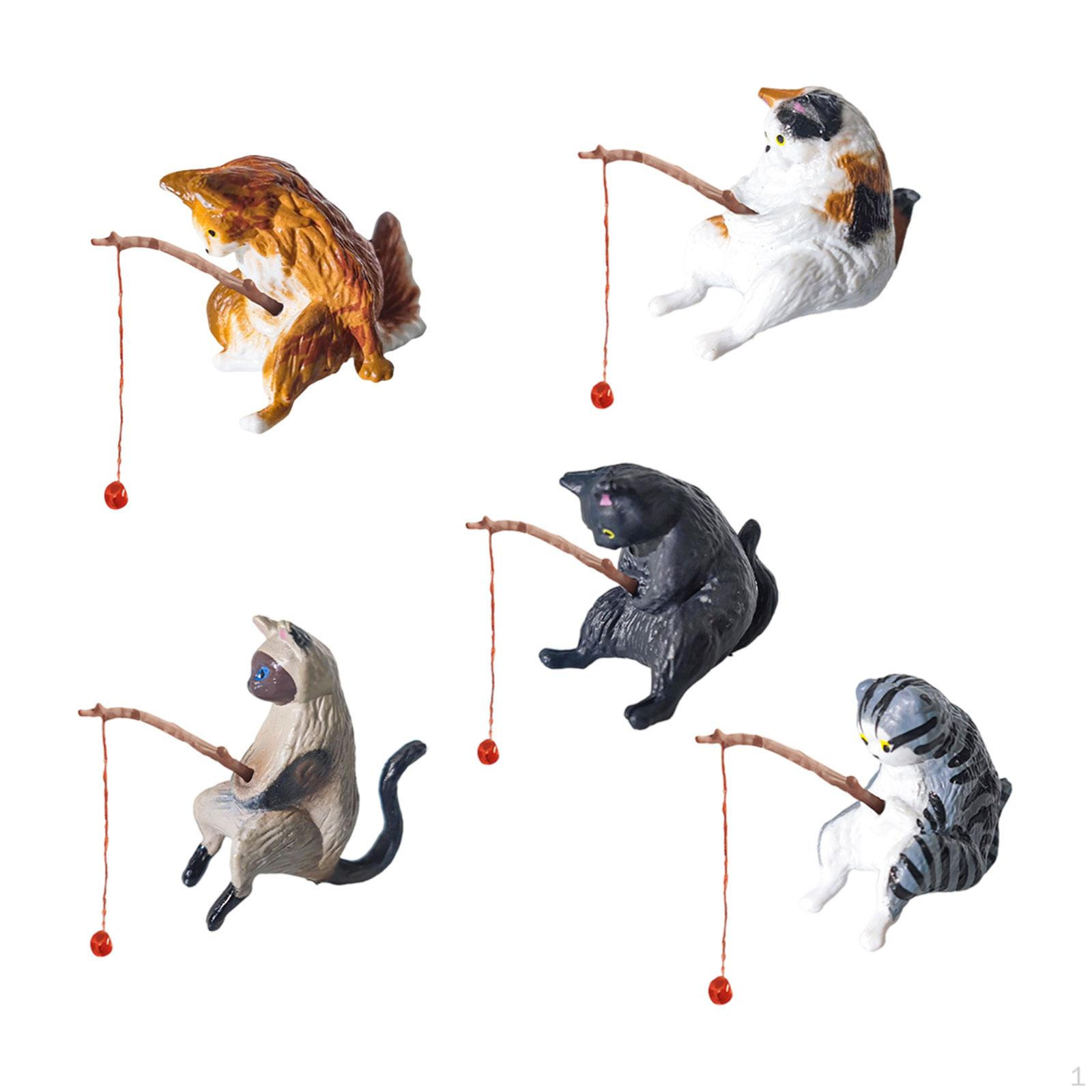 

Car Decorations Interior Dashboard Decor Cat Figurines for Computer style E