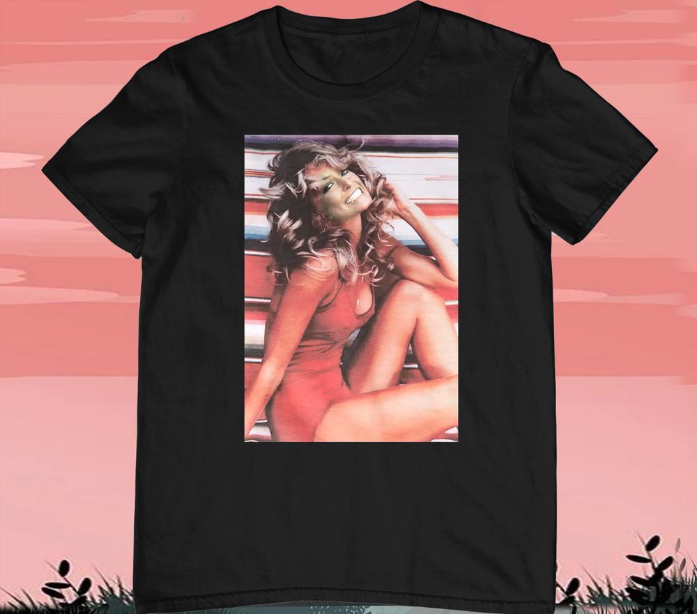 Rare Farrah Fawcett Singger T Shirt Black Size S-5XL PD114 Unisex T-Shirt