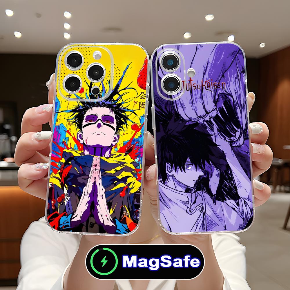 Jujutsu Kaisen Yuta Okkotsu Handyhülle für iPhone 17 16 15 14 13 12 11 Air Pro Max Plus Mini Magsafe Klare Bunte Hülle Hübsch