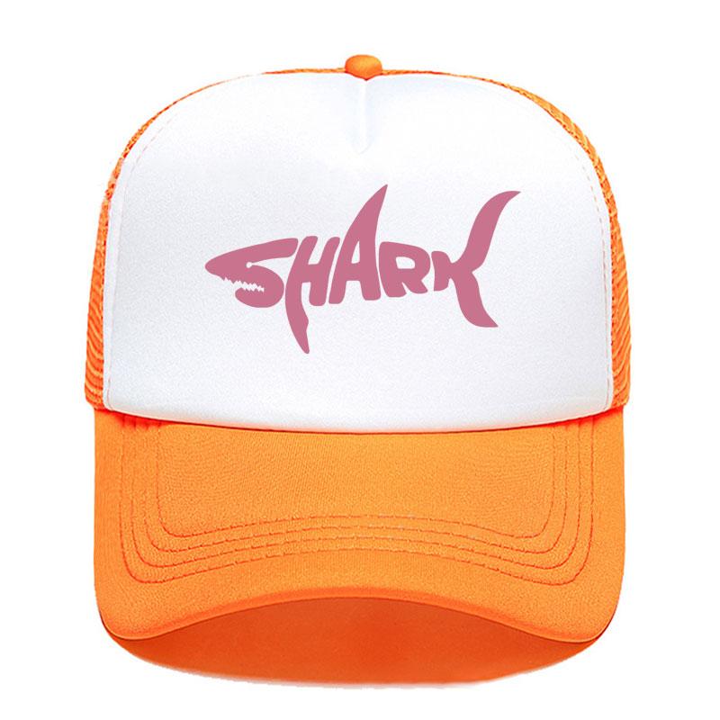 New Shark Print Baseball Cap Funny Casual Unisex Women Parentchild Hats Mesh Visor Outdoor Sun Hat Adjustable Caps