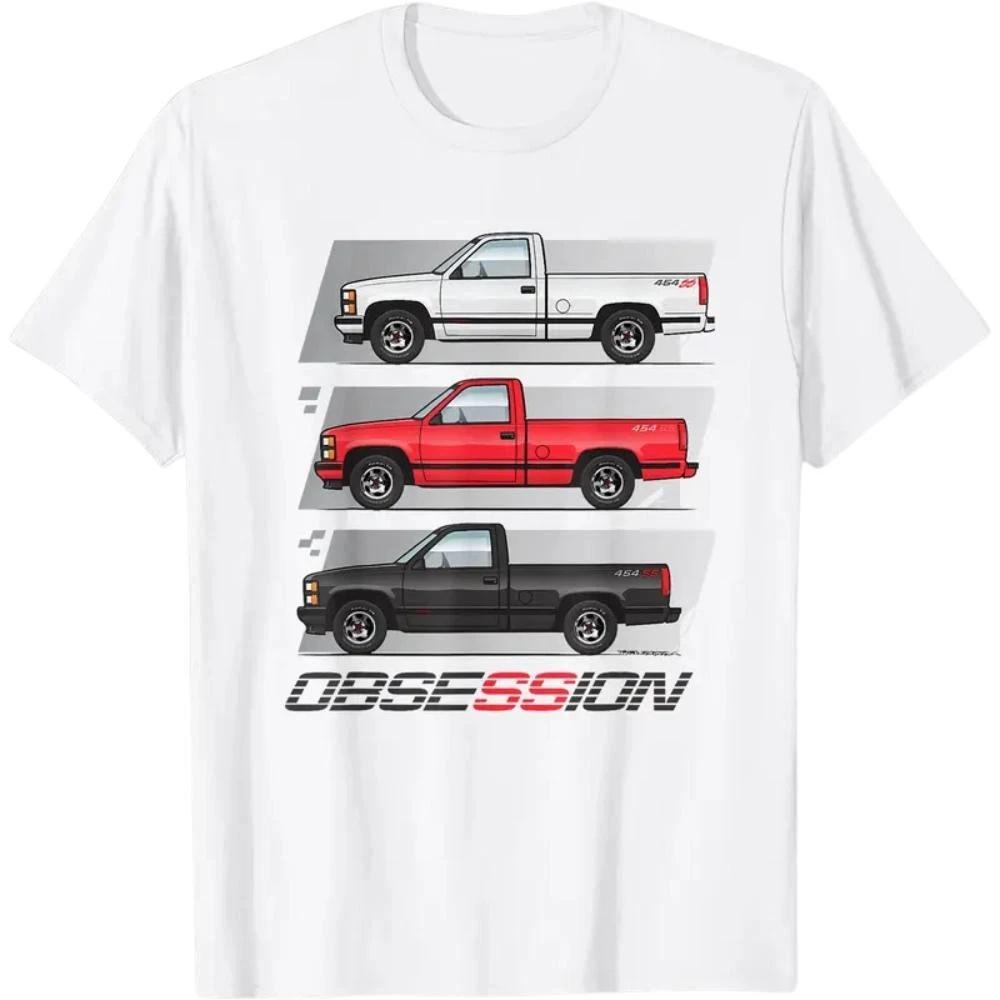 Truck Obsession T-Shirt 454 SS Chevy Pickup Graphic Classic Muscle Truck Tee XXL